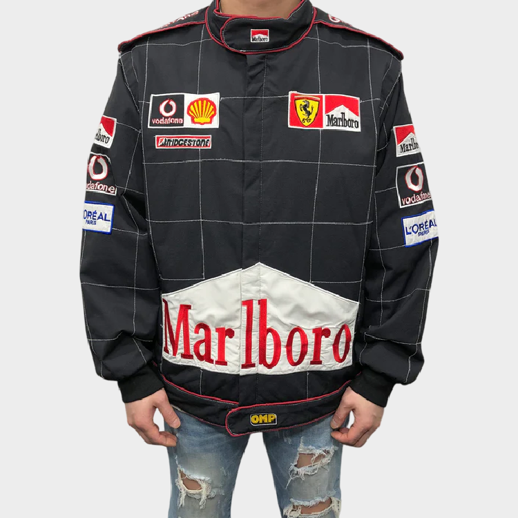 Marlboro Racing Jacket Genuine Leather (1) Marlboro Racing Jacket Genuine Leather (1)